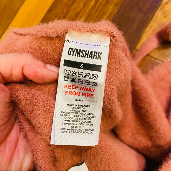 Whitney Simmons x Gymshark Eyelash Knit Canyon Red Halter Top Size S - Picture 8 of 9